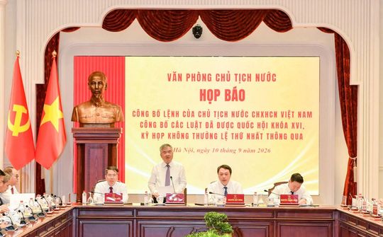 Công bố Lệnh của Chủ tịch nước về Luật sửa đổi, bổ sung một số điều của Luật Ngân hàng Nhà nước Việt Nam, Luật Phòng, chống rửa tiền và Luật Các tổ chức tín dụng