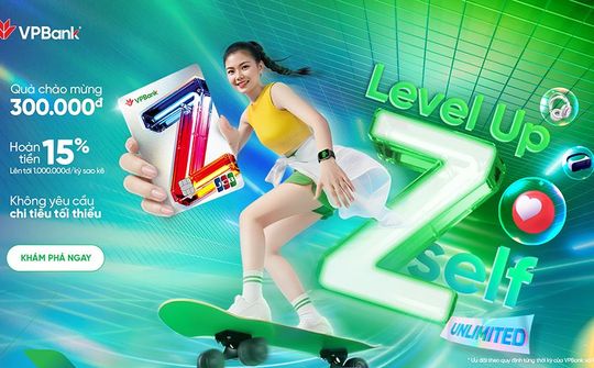 VPBank tăng ưu đãi hoàn tiền cho thẻ VPBank Z JCB, bỏ điều kiện chi tiêu tối thiểu