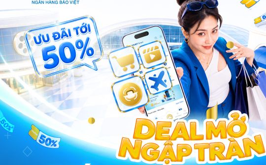 BAOVIET Bank triển khai ưu đãi đến 50% vào thứ Sáu hàng tuần trên BAOVIET Smart