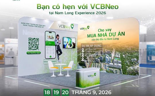 VCBNeo giới thiệu giải pháp vay mua nhà tại Nam Long Experience 2026