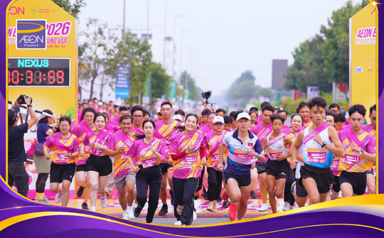 AEON Finance đồng hành cùng giải chạy AEON Ekiden Tân An 2026