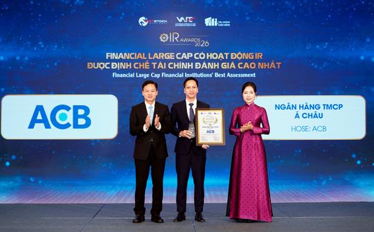 ACB được các định chế tài chính đánh giá cao nhất về hoạt động IR trong nhóm Financial Large Cap
