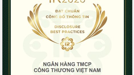 VietinBank 4 năm liên tiếp được vinh danh tại IR Awards ở hạng mục "Nhà đầu tư yêu thích nhất"