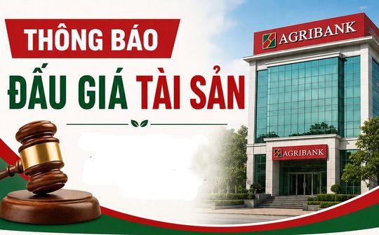 Agribank Hoàng Mai thông báo đấu giá tài sản bảo đảm, giá khởi điểm hơn 42,9 tỷ đồng