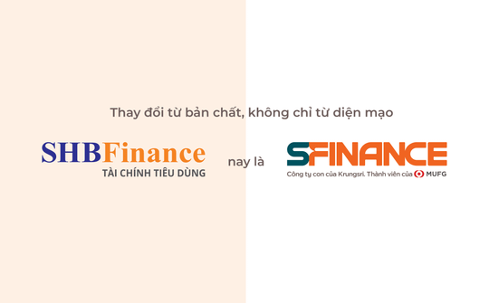 SHBFinance đổi tên thương hiệu thành SFinance