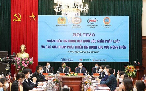Hội thảo "Nhận diện tín dụng đen dưới góc nhìn pháp luật và các giải pháp phát triển tín dụng khu vực nông thôn"