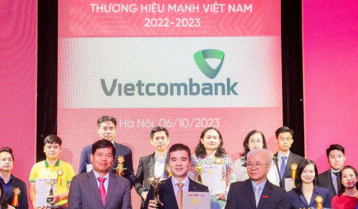 Ngân hàng Vietcombank đạt "Thương hiệu mạnh Việt Nam 2023"