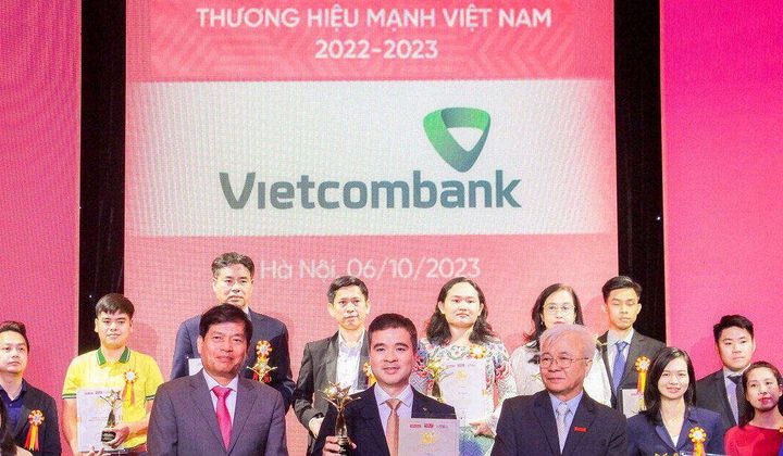 Ngân hàng Vietcombank đạt "Thương hiệu mạnh Việt Nam 2023"