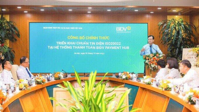 Ngân hàng BIDV áp dụng chuẩn ISO20022 vào hệ thống thanh toán
