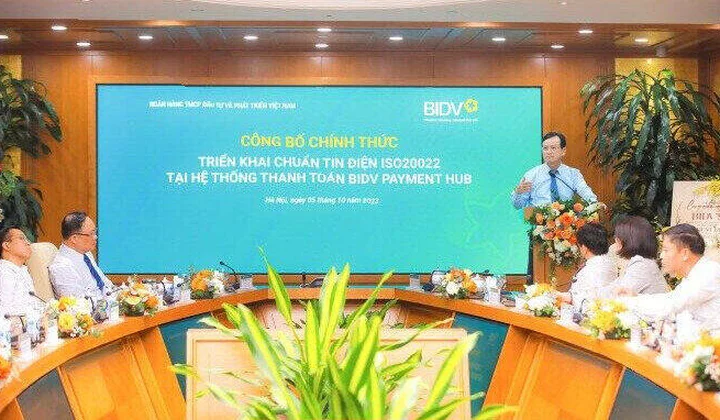 Ngân hàng BIDV áp dụng chuẩn ISO20022 vào hệ thống thanh toán