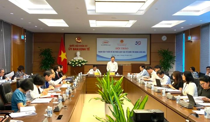 Hội thảo Tham vấn ý kiến về dự thảo Luật Các tổ chức tín dụng (sửa đổi)