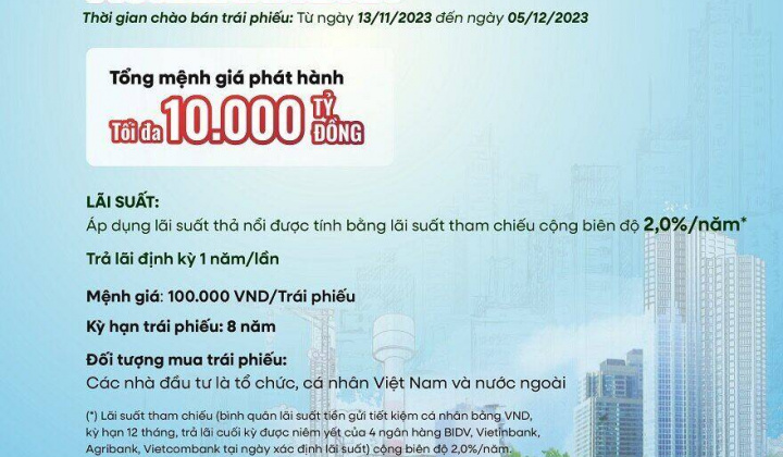 Agribank phát hành 10.000 tỷ đồng trái phiếu ra công chúng năm 2023