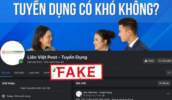 LPBank cảnh báo lừa đảo mạo danh ngân hàng tuyển nhân sự