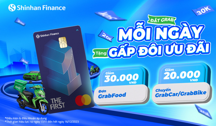 Shinhan Finance tăng gấp đôi ưu đãi thẻ tín dụng