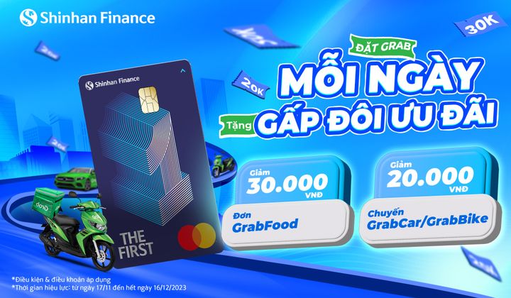 Shinhan Finance tăng gấp đôi ưu đãi thẻ tín dụng