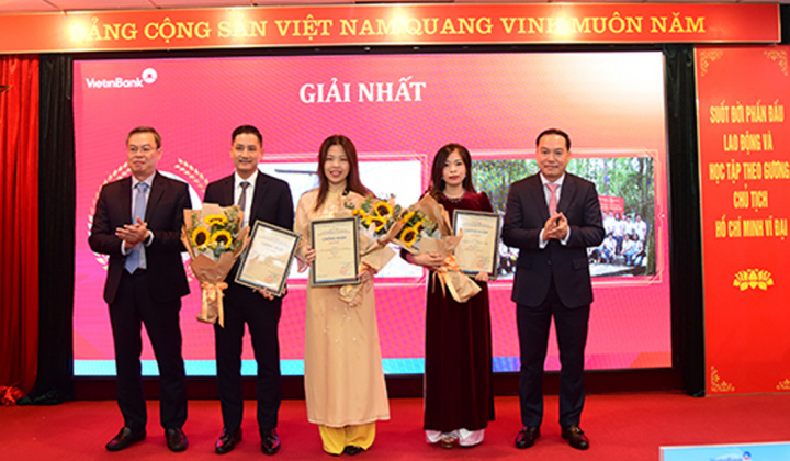 VietinBank trao giải cuộc thi hưởng ứng “Giải Búa liềm vàng Đảng ủy Khối Doanh nghiệp Trung ương năm 2023”