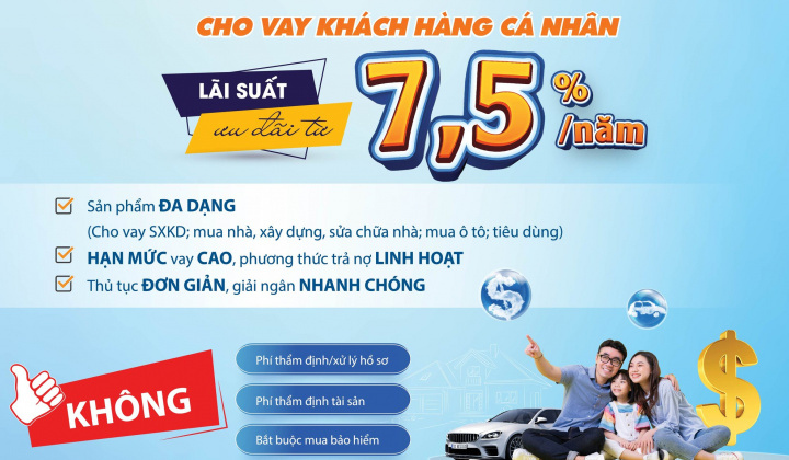 DongA Bank tiếp tục giảm lãi suất vay cho khách hàng cá nhân