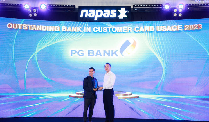 PG Bank được vinh danh trong việc sử dụng thẻ NAPAS