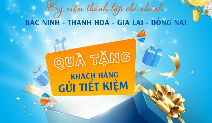 BAOVIET Bank tặng quà khách hàng mở sổ tiết kiệm