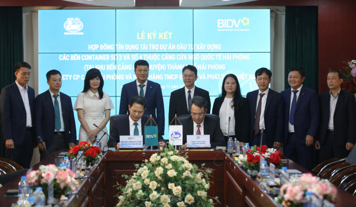 BIDV tài trợ tín dụng xây các bến cảng container tại Hải Phòng