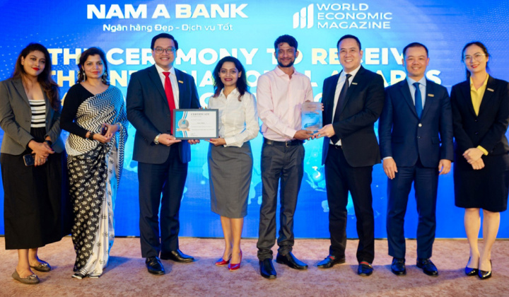 Nam A Bank nhận "cú đúp" giải thưởng