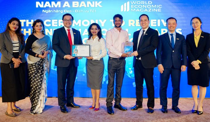 Nam A Bank nhận "cú đúp" giải thưởng