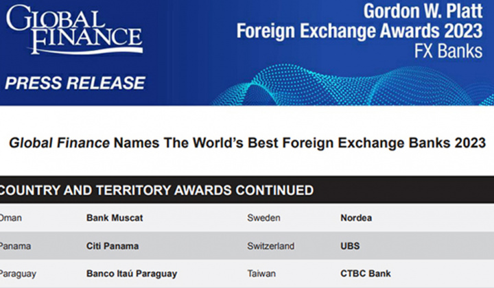 Ngân hàng VietinBank 6 năm liên tiếp nhận giải thưởng quốc tế