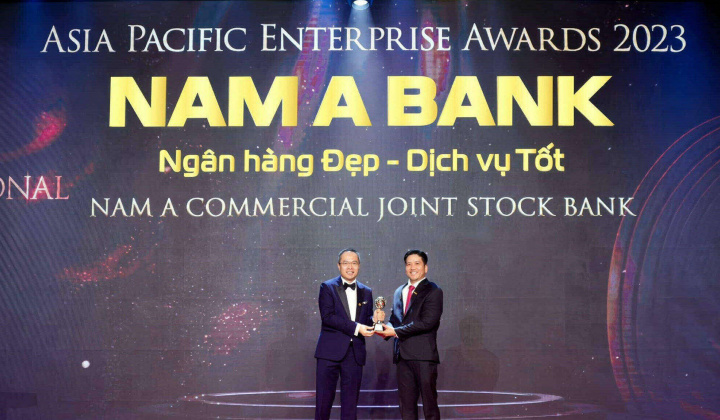Nam A Bank nhận giải "Thương hiệu truyền cảm hứng châu Á"