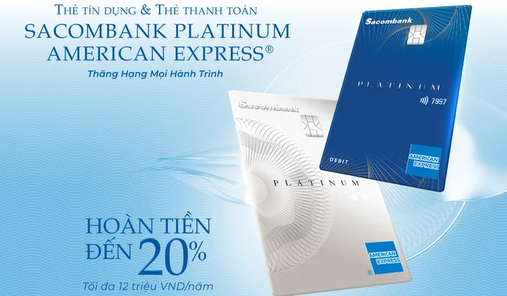 Sacombank ra mắt bộ đôi thẻ tín dụng và thẻ thanh toán quốc tế