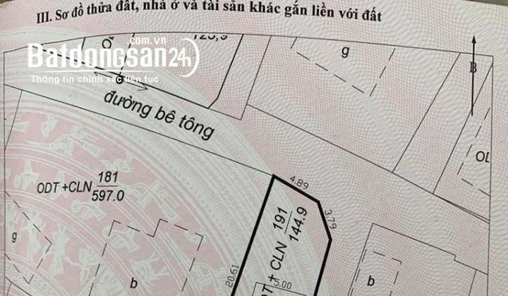 GPBank Quảng Ninh bán đấu giá bất động sản tại tỉnh Quảng Ninh, giá khởi điểm hơn 1,8 tỷ đồng