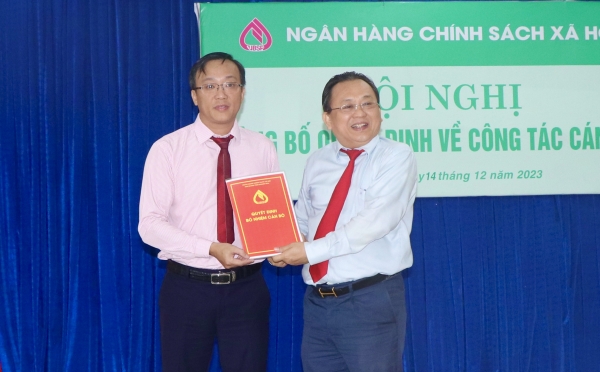 Bổ nhiệm Phó Giám đốc Ngân hàng Chính sách xã hội tỉnh Khánh Hòa