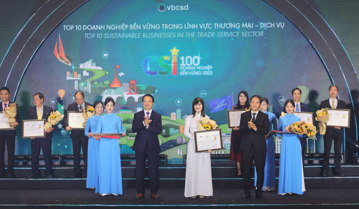 BIDV được vinh danh Top 10 Doanh nghiệp bền vững lĩnh vực thương mại - dịch vụ
