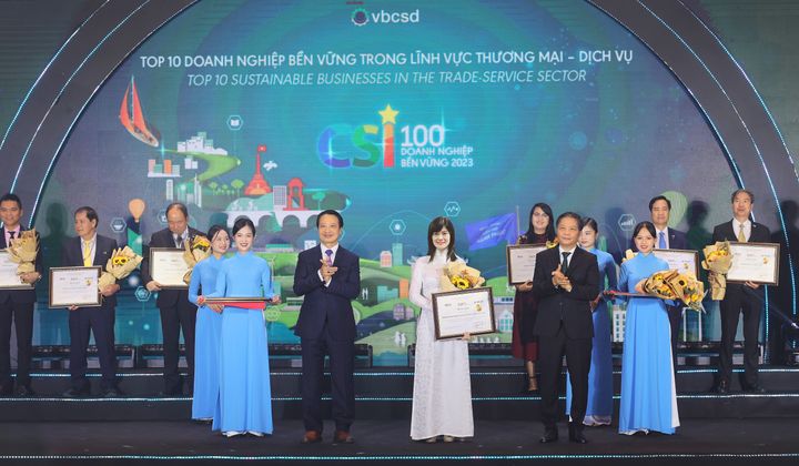 BIDV được vinh danh Top 10 Doanh nghiệp bền vững lĩnh vực thương mại - dịch vụ
