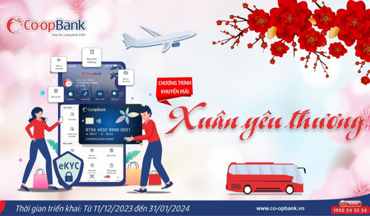 Co-opBank tặng quà cho khách hàng định danh điện tử eKYC
