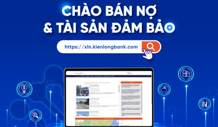 KienlongBank ra mắt website chào bán tài sản đảm bảo