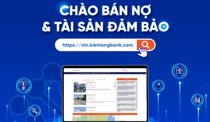 KienlongBank ra mắt website chào bán tài sản đảm bảo