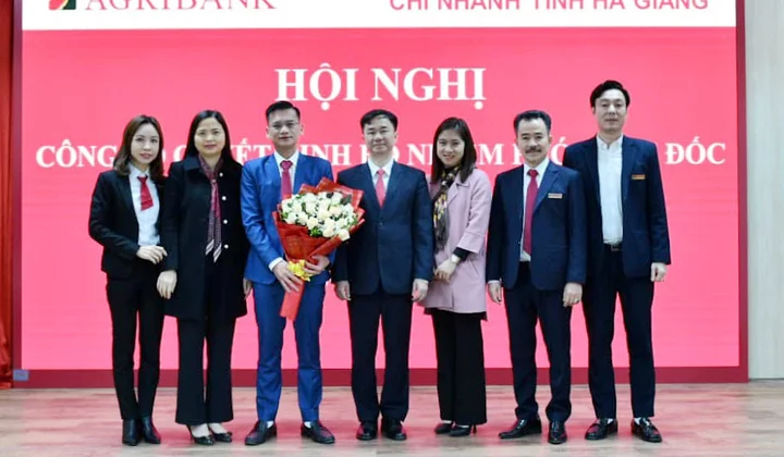 Bổ nhiệm Phó Giám đốc chi nhánh Agribank Hà Giang