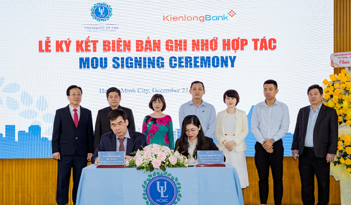 KienlongBank ký kết hợp tác với trường Đại học Luật TP. Hồ Chí Minh