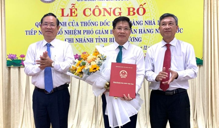 Bổ nhiệm Phó Giám đốc Ngân hàng Nhà nước chi nhánh tỉnh Bình Dương