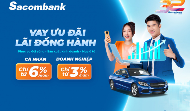 Sacombank tăng nguồn vốn và giảm lãi suất cho vay hỗ trợ khách hàng dịp cuối năm