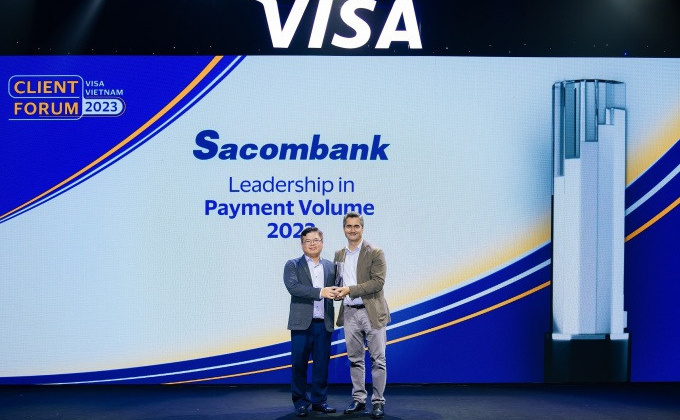 Sacombank nhận 5 giải thưởng từ Visa