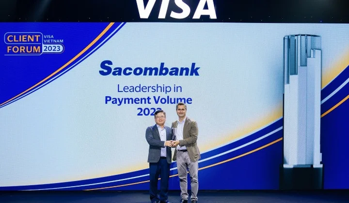 Sacombank nhận 5 giải thưởng từ Visa