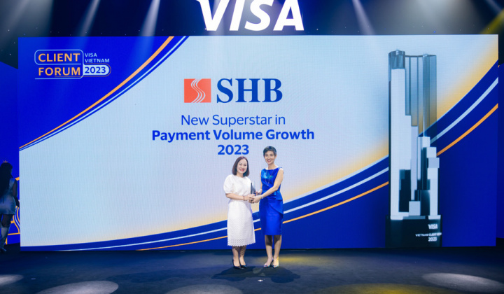 VISA vinh danh SHB với giải thưởng “Ngôi sao tăng trưởng thẻ năm 2023”