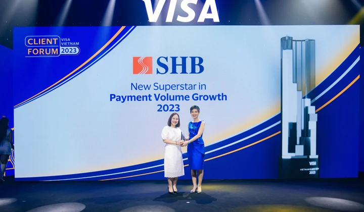 VISA vinh danh SHB với giải thưởng “Ngôi sao tăng trưởng thẻ năm 2023”