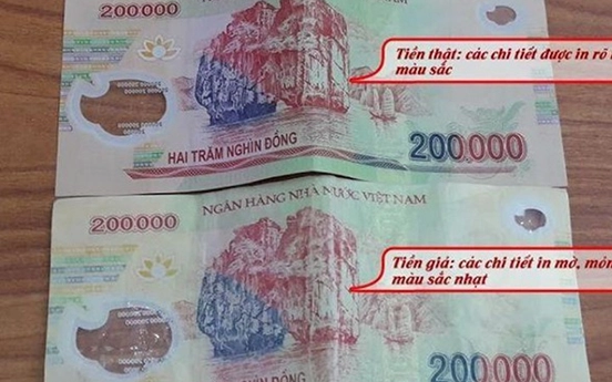 Công an tỉnh Bắc Giang thông báo đặc điểm của tiền giả mới xuất hiện