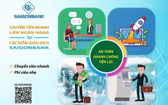 Saigonbank mở dịch vụ chuyển tiền nhanh liên ngân hàng 24/7