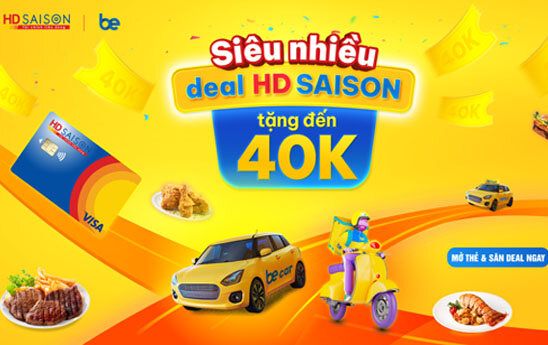 Chủ thẻ HD SAISON được giảm nửa giá khi đặt Be