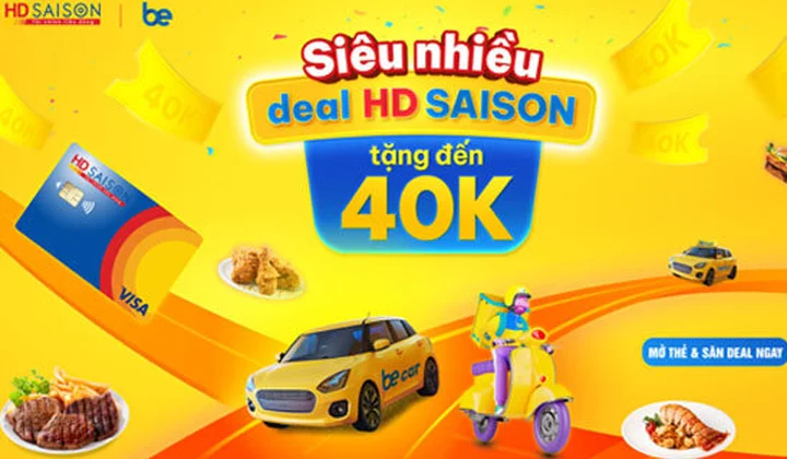 Chủ thẻ HD SAISON được giảm nửa giá khi đặt Be