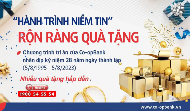 Ngân hàng Co-opBank ưu đãi khách hàng trong chương trình "Hành trình niềm tin"