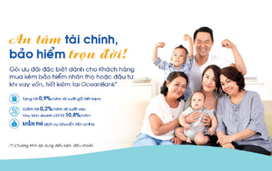 An tâm tài chính, bảo hiểm trọn đời cùng OceanBank!